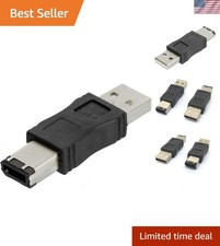 Firewire IEEE 1394 to USB A Male 6 Pin Converter - Ultra Compact & Plug n Play picture