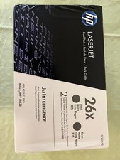 HP 26X High Yield Black Original LaserJet Toner Cartridge, ~2 PACK, CF226X picture