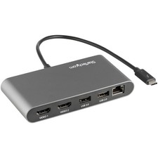 StarTech.com Thunderbolt 3 Mini Dock - Portable Dual Monitor Docking Station w/H picture