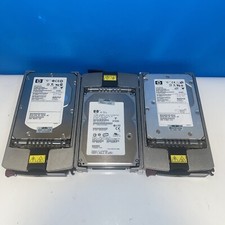 3x    HP 72.8GB, 15K RPM, 3.5 in. Ultra320 SCSI server HDD with 289042-001 caddy picture