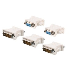 VGA to DVI-I Adapter Coupler, DVI 24 + 5 Male to VGA Female Converter, 5pcs picture