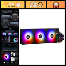 High-Performance 360mm Water Cooling CPU Cooler, 3 PWM ARGB Fans, AMD/Intel Comp picture
