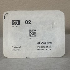 HP Invent 02 Black Ink Cartridge C8721W Genuine Factory Sealed New In Pack 0708 picture