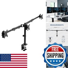 VIVO Black Triple Monitor Desk Mount for 38in Ultrawides STAND-TS03C picture