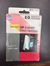 Lot 2 Genuine HP 40 51640C  51640Y InkJet Cartridge DesignJet 1200 1600 picture
