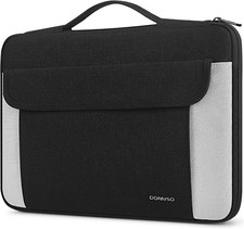 Black Water Resistant 13 Inch Laptop Sleeve Case, Protective Carry Bag for MacBo picture