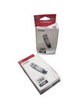 2 Pack Canon PGI-280 Black Ink Tank (2075C001) Genuine OEM Pigment Ink Cartridge picture