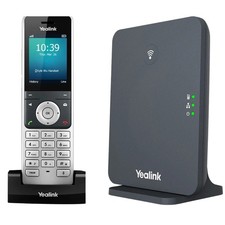 Yealink W76P Cordless DECT W56H Handset IP Phone W70B Base Excellent w-new cords picture