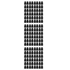 150Pcs Black Silicone Network Cable Plug Covers Reusable Anti Dust Ethernet Caps picture
