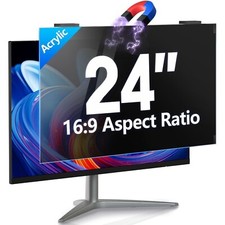Magnetic Computer Privacy Screen 24 inch, 9H Hanging Privacy Screen for Computer picture