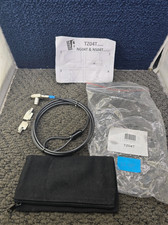 Lot (10) Noble Locks TZ04T Compact Wedge Lock w Barrel Key 6-feet Cable Laptop picture