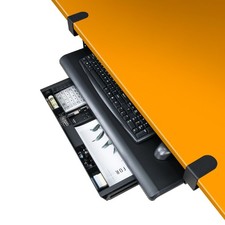 EHO Keyboard Tray with Drawer Clamp On Under Desk 27.5