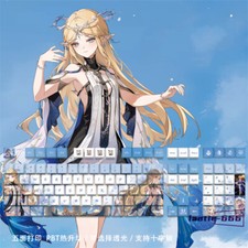 Wuthering Waves 128 Keycaps Cartethyia Dye-sub PBT Keys for Cherry MX Keyboard  picture