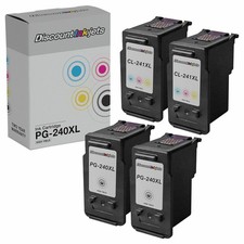 4PK BLACK COLOR for Canon PG-240XL CL-241XL Inkjet Cartridge PIXMA MG3120 MG4220 picture