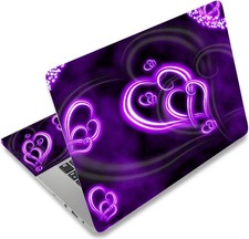 Purple Hearts Fashion 11.6 12.1 13 13.3 14 15 15.4 15.6 inches Netbook Laptop Sk picture