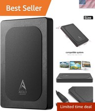 Ultra Slim 500GB Portable Hard Drive USB 3.0 - Fast Data Transfer & Easy Setup picture