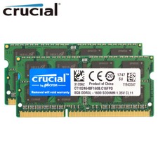 Crucial 8GB DDR3L 1600MHz 204-Pin Sodimm memory LAPTOP RAM PC3L-12800 LOT DDR3L picture