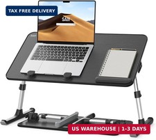 SAIJI Height & Angle Adjustable Lap Desk Laptop Stand for Bed picture