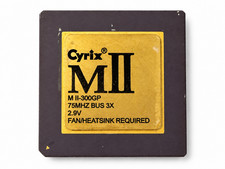Cyrix MII-300GP 75MHz Bus 3X 2.9V Socket 7 Ceramic Gold Pin CPU Vintage picture