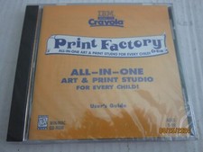 IBM Crayola Print Factory CD-ROM All in One Art & Print Studio Ages 5-10 NIP picture