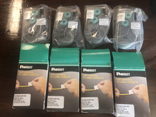 Panduit P1 Label Cassette S100X125VAC Vinyl Self-Laminating Black on White x (4) picture