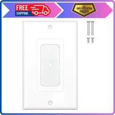 Flexible Rubber Wall Plate Cable Pass Through, 4.50 in, Pack of 1 picture