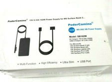 PoderCamino 15v 6.33a 102w Power Supply Book, Surface Laptop, Surface Pro USB picture