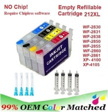 212XL 212  Alternative No Chip Refillable Cartridge for WF-2830 WF-2850 XP-4100 picture