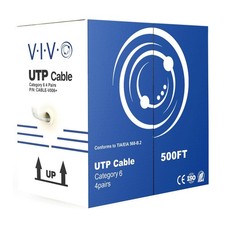 VIVO 500 ft Cat6 Ethernet Cable CCA 23 AWG UTP Bulk Pull Box (Gray) picture