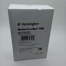 #AJ) Kensington Mouse-in-a-Box K72356US Optical Mice picture