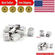 Versatile Pack of 10 USB 2.0 4-Pin 90 Degree Sockets for Electronics Projects picture