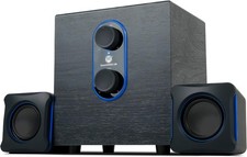 Sistema De USB Audio Sonido 2 Altavoces Con Subwoofer Para PC Casa El Hogar Set picture