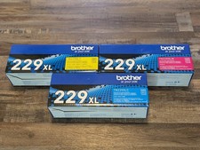 Brother TN229XL Toner Cartridges New Sealed Magenta Cyan Yellow picture