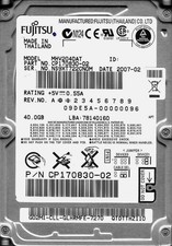 2.5-inch FUJITSU MHV2040AT 40GB ATA/IDE 4200rpm picture