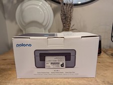 POLONO PL60 -  4x6 USB THERMAL SHIPPING LABEL PRINTER USED IN BOX BLACK picture