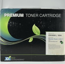 Eco Re-Engineering CE255X 55X Black Toner Cartridge for HP P3015 M521 M525 picture