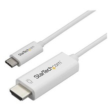 StarTech 1m [3 ft.] USB-C to HDMI Cable - 4K at 60Hz - White (cdp2hd1mwnl) picture