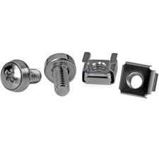 StarTech 50 Pkg M6 Mounting Screws and Cage Nuts - 50 / Pack picture
