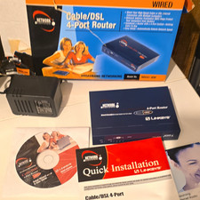 Linksys NR041 NR041-WM Blue 4-Port 10/100 Wired Cable/DSL Router Firewall picture