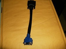 DVI-I 24+5 pins male to dual VGA female monitor y-splitter cable adapter picture