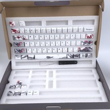 Gaming Mechanical Keyboard Keycaps 71 Set PBT OEM Profile Japanese Plum picture