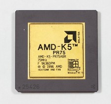 Socket 7 CPU - AMD K5 PR75 - AMD-K5-PR75ABR - 75MHz - TESTED - NO TARIFF picture