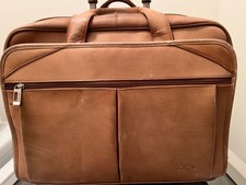 Solo NY - Walker Brown Leather Rolling Briefcase, Style D529 picture