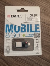 New And Sealed EMTEC MOBILE 32GB USB 3.0 MICRO 2.0  TWO in ONE FLASH DRIVE picture
