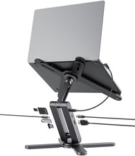 KUXIU 8-in-1 USB C Hub Laptop Stand Foldable Adjustable Aluminum 4K HDMI PD 100W picture