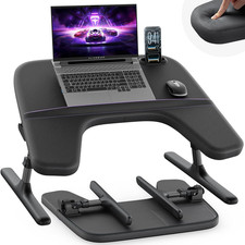 SAIJI Laptop Lap Desk for Bed & Couch with Soft Armrest, Bed Desk Table picture