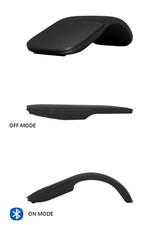 Microsoft Surface Arc BlueTrack Touch Mouse - Black Model 1791 picture