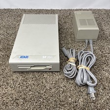 Vintage Atari SF354 Floppy Disk Drive & Power Supply FOR PARTS OR REPAIR AS IS picture