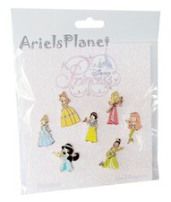 Disney Parks Disney Princess  Belle Ariel Jasmine Snow White 7 Pin Booster Set picture