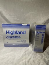 2 Boxes 3M Highland 5.25” Floppy Diskettes SS DD RH NOS Sealed Vintage 1987 picture